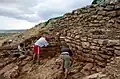 Trabajos de limpieza de la muralla