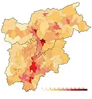 Densidad de población (2020)