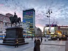 La plaza en 2012.