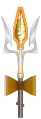 Trishula de Shiva con damaru.