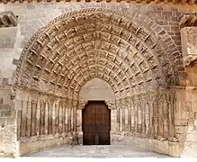 Portada del Juicio de la catedral de Tudela.