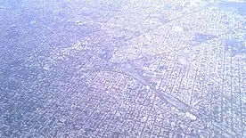 Vista aérea de la ciudad de Turdera