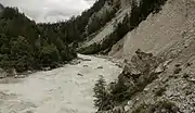 Rio Ötztaler Ache entre Längenfeld y Umhausen