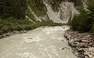 Rio Ötztaler Ache entre Umhausen y Längenfeld