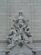 Grupo escultórico de Attilio Piccirilli en el Monumento Nacional al USS Maine