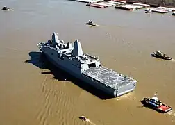 Vista del cuarto de babor del USS New Orleans.