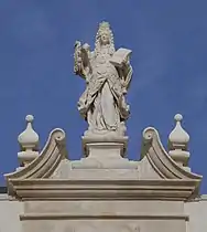 Escalinata de Minerva (detalle)