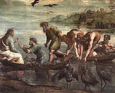 Primeros discípulos y la pesca milagrosa