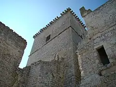 Parte superior de la torre del homenaje.