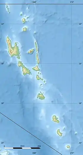 Gaua ubicada en Vanuatu