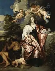 Retrato alegórico de lady Digby, por Anton van Dyck