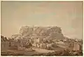 Vista del fuerte de Gwalior desde el noroeste, 1790