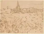 F1548 Wheatfield, Saint-Rémy de Provence, Biblioteca y Museo Morgan