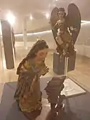 Virgen de la Anunciación y Arcángel San Gabriel con detalles de estofado