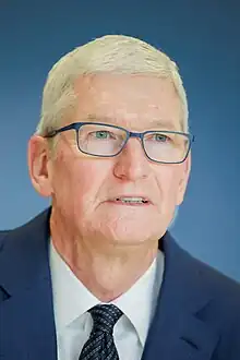 Tim Cook  Ha aparecido cinco veces en la lista: 2022, 2021, 2016, 2015, y 2012  (Finalista en 2020, 2019, 2018, 2017, y 2014)