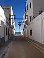 Vista de la calle Churruca, conocida popularmente como 'lo Barranc'