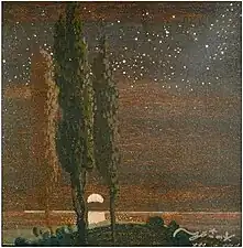 La salida de la luna sobre el mar, 1934