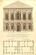 The Elevation of General Wade, his house in great Burlington Street, Vitruvius Britannicus, v. 3 (1723)