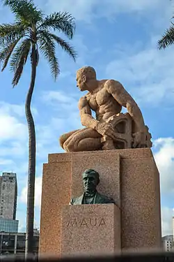 Monumento al Vizconde de Mauá, Irineu Evangelista de Sousa.