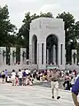 El extremo sur del monumento