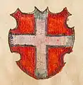 Escudo de armas del Gran Maestre Philip Riedesel zu Camberg, fechado en 1594.