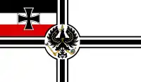 Bandera Imperial 1867-1871 y pabellón de guerra 1871-1892 (Reichskriegsflagge)