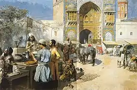 An Open-Air Restaurant near Wazir Khan Mosque, Lahore