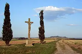 Wayside cross entre Marburg-Bauerbach y Marburg-Schröck.