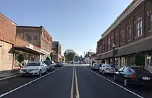 Una de las calles de Weldon