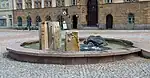 Fuente en la plaza de mercado de Werdau