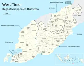 Divisiones administrativas de Timor Occidental