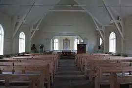 Interior de la iglesia.