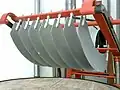 Cuchillas de la máquina de tajar.