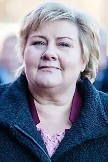 Erna Solbergn. el  24 de febrero de 1961 (63 años)Primera ministra 2013-2021