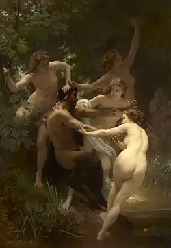 William-Adolphe Bouguereau, Ninfas y sátiro