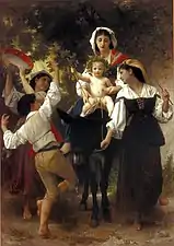 William-Adolphe Bouguereau, Regreso de la Cosecha, c.2.92 4.14