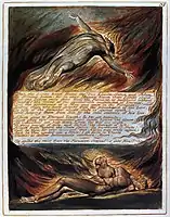 Ilustración de Jerusalem The Emanation of the Giant Albion, de William Blake, 1804-1820.