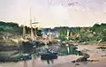 El puerto de Pont-Aven (alrededor de 1879, Museo de Arte de Phoenix)
