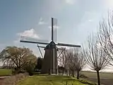 Wissenkerke, el viejo molino: korenmolen het Landzigt