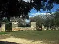Vista de la hacienda de Yaxcopoil.