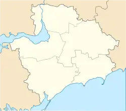 Tokmak ubicada en Óblast de Zaporiyia