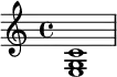 \chordmode {
c1/e
}