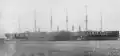 Great Eastern como cartel flotante para los grandes almacenes Lewis en Liverpool, década de 1880.