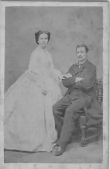 Wedding -Francisca "Panchita" Ribas y Palacios con su esposo Gustav Julius Vollmer Ribas