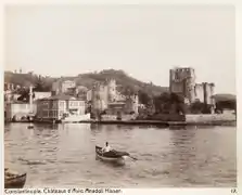 Anadoluhisarı en una postal fechada en 1901.