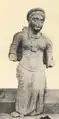 Escultura de mujer de la antigua Braj-Mathura, ca. siglo II.