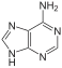 Estructura química de la adenina