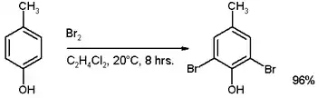 Bromación del p-cresol