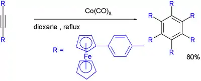 Esquema 3. Hexaquis(4-ferrocenilfenil)benceno