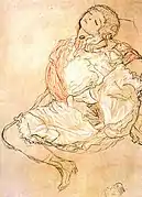 Gustav Klimt: Mujer sentada 1913.